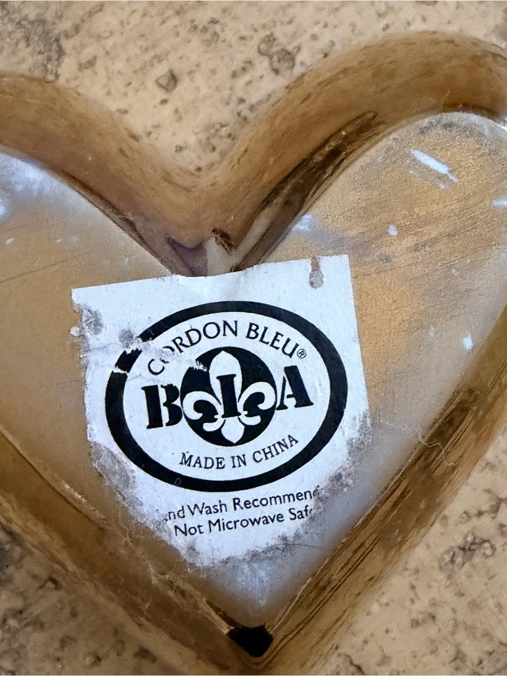 BIA Cordon Bleu Gold Heart Shaped Jewelry Trinket Holder